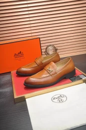 hermes cuir chaussures pour homme s_12b4343